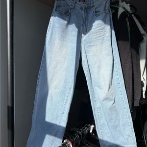 Urban Outfitters Blue Flare Wide Leg Jeans
